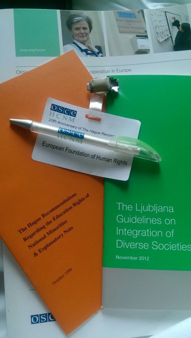 Obserwacje EFHR z konferencji o prawach oświatowych mniejszości narodowych w Hadze