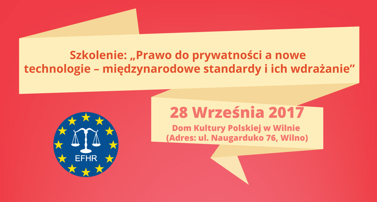 Uwaga! Zostały jeszcze wolne miejsca na szkolenie poświęcone tematyce prawa międzynarodowego!