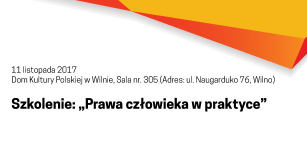 Zostały jeszcze wolne miejsca na szkolenie poświęcone tematyce praw człowieka w praktyce!