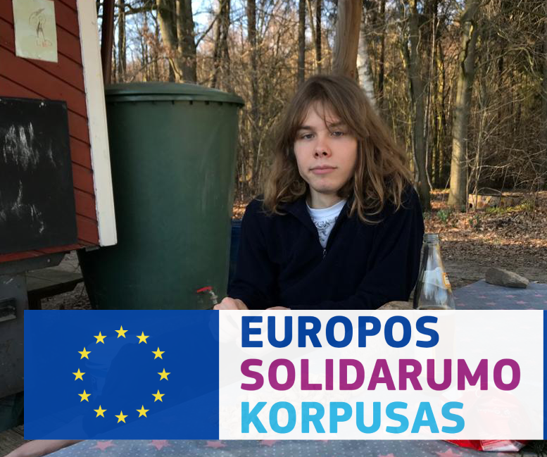 Nowy wolontariusz w ramach Europejskiego Korpusu Solidarności w projekcie „Čiauškutisa”