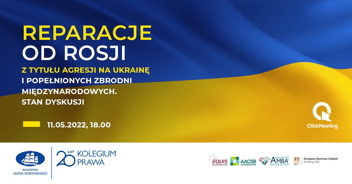 Zaproszenie na seminarium na temat Rosyjskich zbrodni wojennych na Ukrainie i ich możliwych konsekwencji